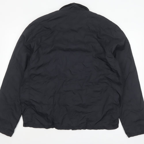 Teddy Smith Men's Black XL Full Zip Polyamide Casual Jacket