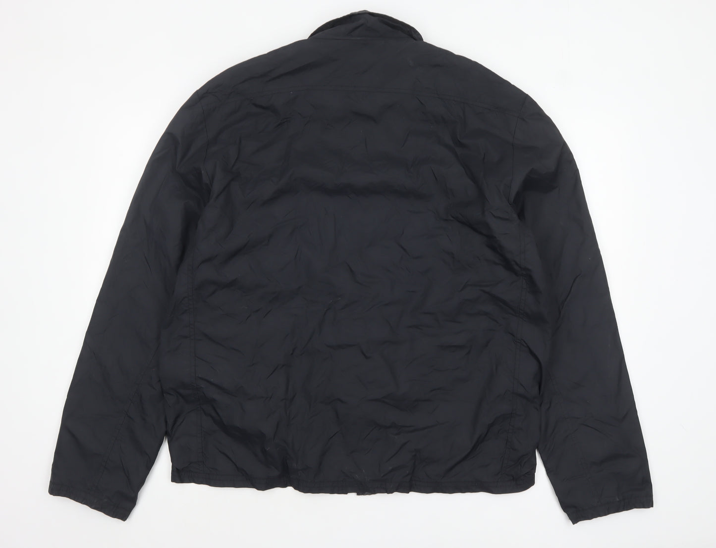 Teddy Smith Men's Black XL Full Zip Polyamide Casual Jacket