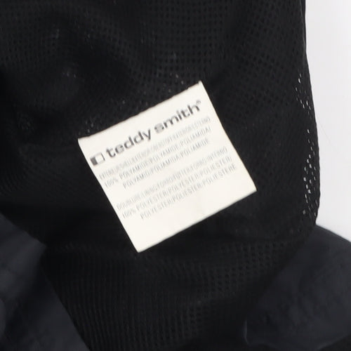 Teddy Smith Men's Black XL Full Zip Polyamide Casual Jacket