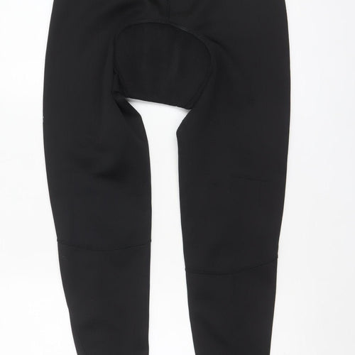 Muddyfox Men's Black Cycling Compression Leggings L Reflective Panels