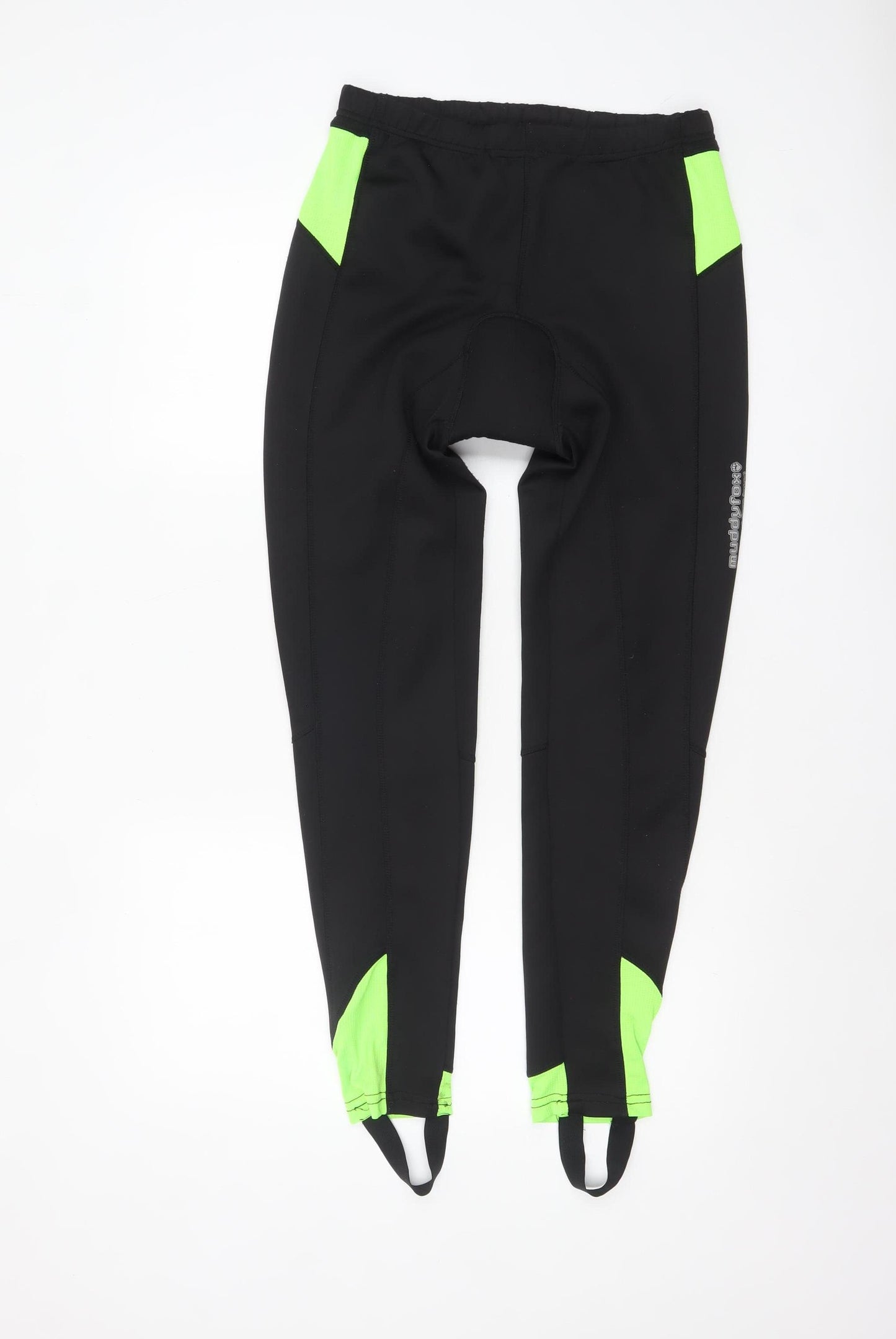 Muddyfox Men's Black Cycling Compression Leggings L Reflective Panels