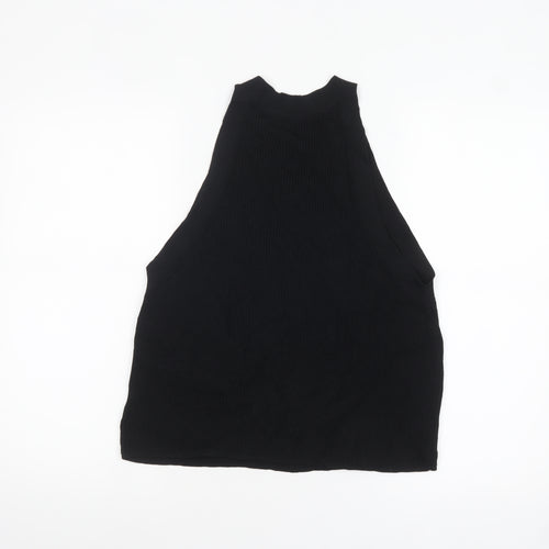 Wilfred Black High Neck Knit Tank Top Women's XL