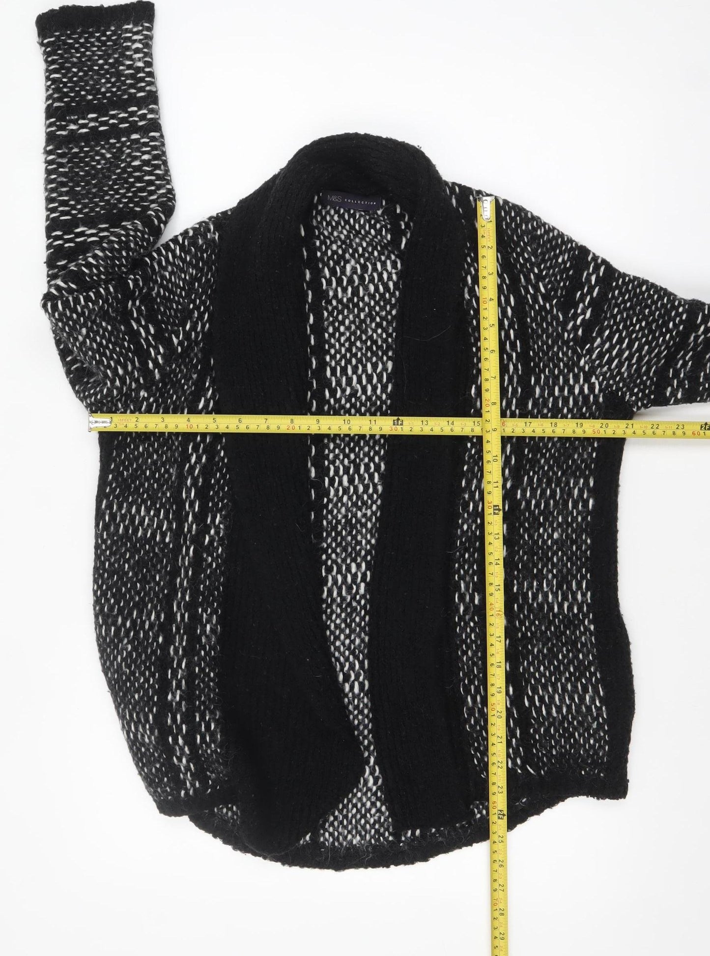 Marks and Spencer Women’s Black Knit Open Cardigan Size 10