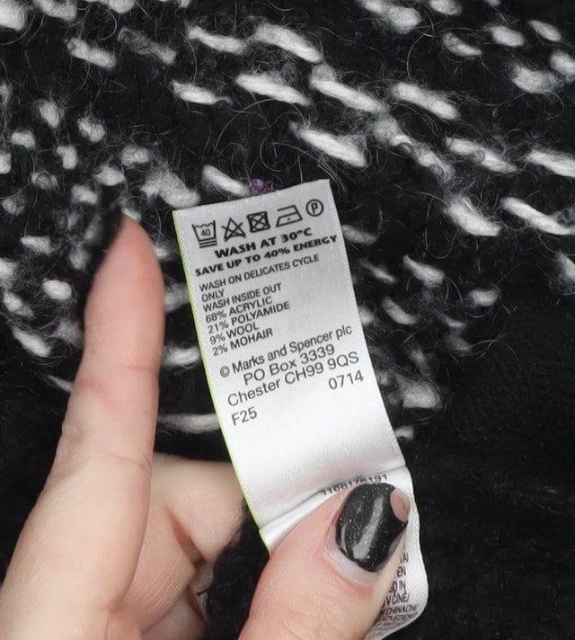 Marks and Spencer Women’s Black Knit Open Cardigan Size 10
