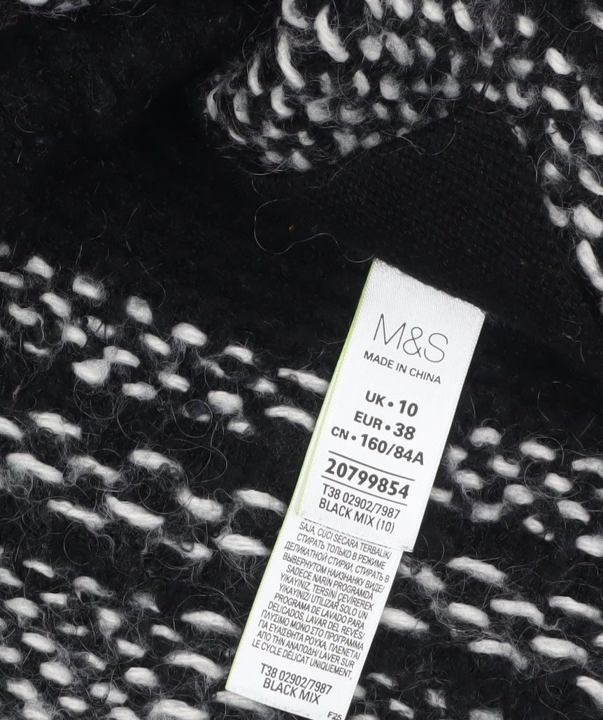 Marks and Spencer Women’s Black Knit Open Cardigan Size 10