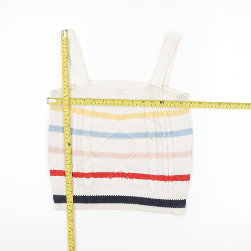 Tu Women’s Multicoloured Striped Knit Camisole Tank Top Size 8