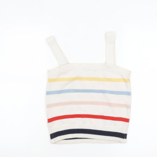 Tu Women’s Multicoloured Striped Knit Camisole Tank Top Size 8