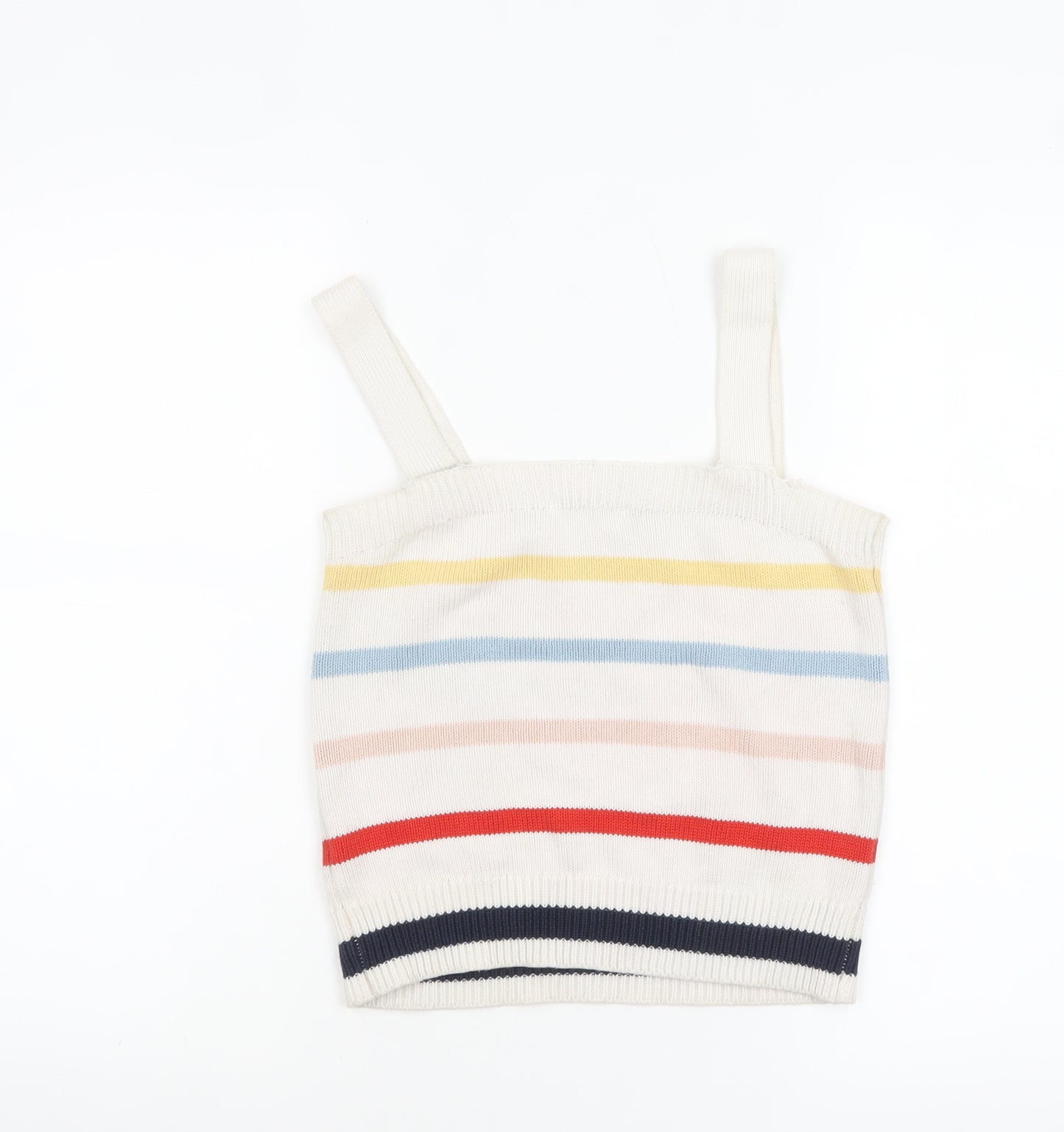 Tu Women’s Multicoloured Striped Knit Camisole Tank Top Size 8