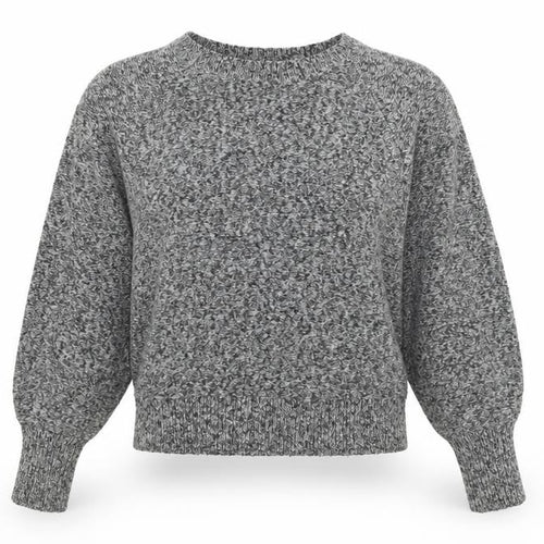 Uniqlo Women's Grey Chunky Knit Crew Neck Pullover Jumper S