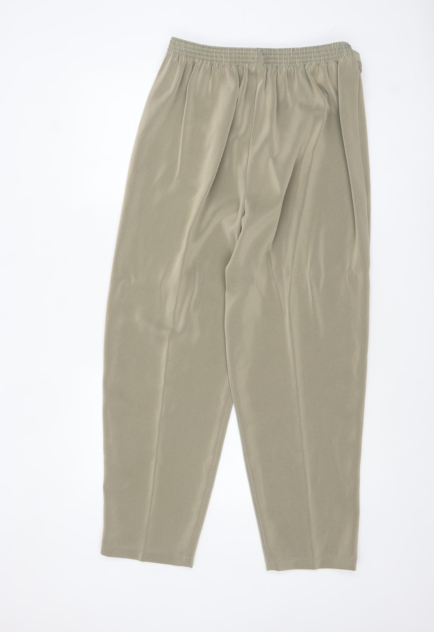 Extra Elegance Womens Beige Size 18 Lightweight Straight Trousers