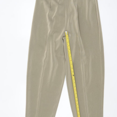 Extra Elegance Womens Beige Size 18 Lightweight Straight Trousers