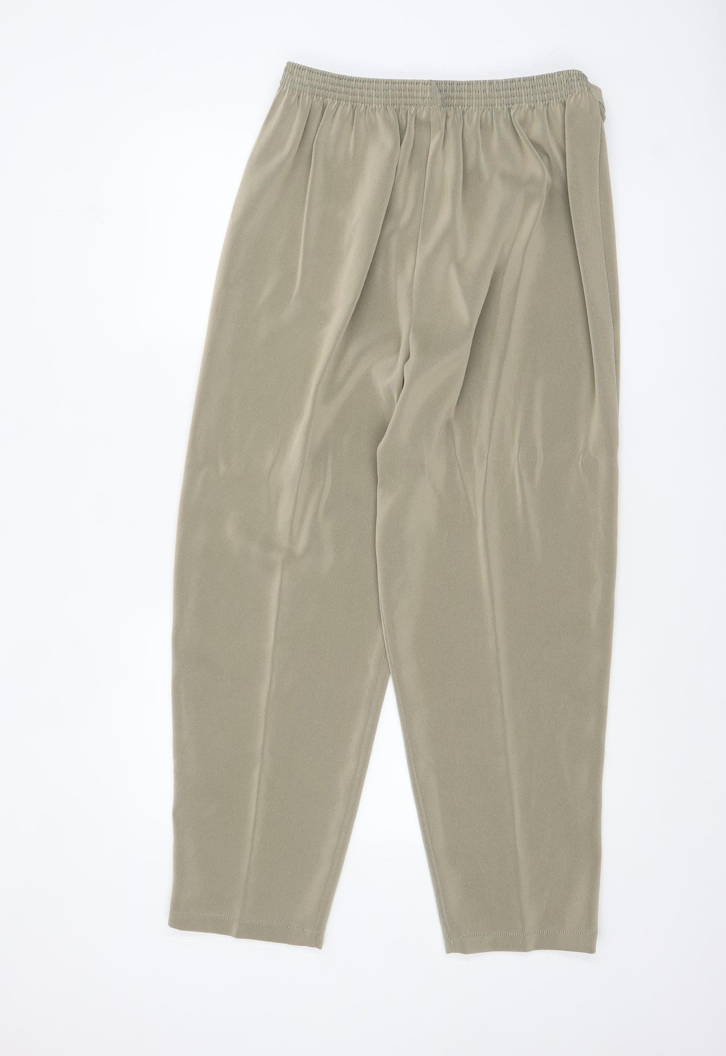 Extra Elegance Womens Beige Size 18 Lightweight Straight Trousers