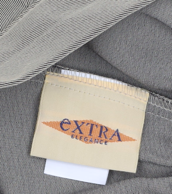 Extra Elegance Womens Beige Size 18 Lightweight Straight Trousers