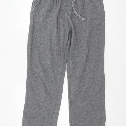 TU Men’s Grey Sweatpants M Regular Fit Cotton Blend