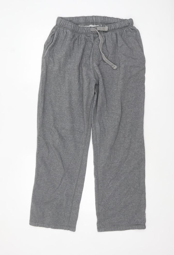 TU Men’s Grey Sweatpants M Regular Fit Cotton Blend