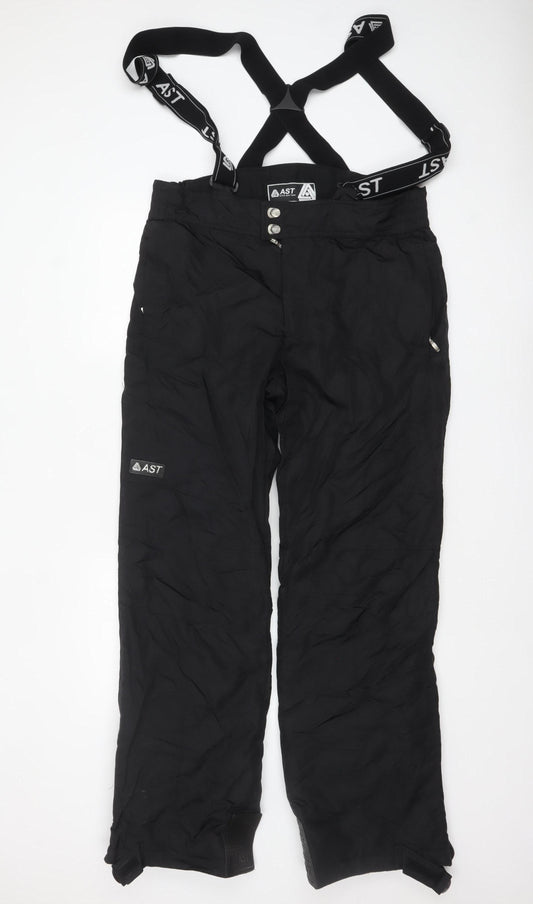 AST Men's Black L Snow Pants Waterproof Ski Trousers