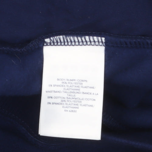 Lands' End Women's Blue Fleece Sweatpants Size 24 Plus Elastic Waist