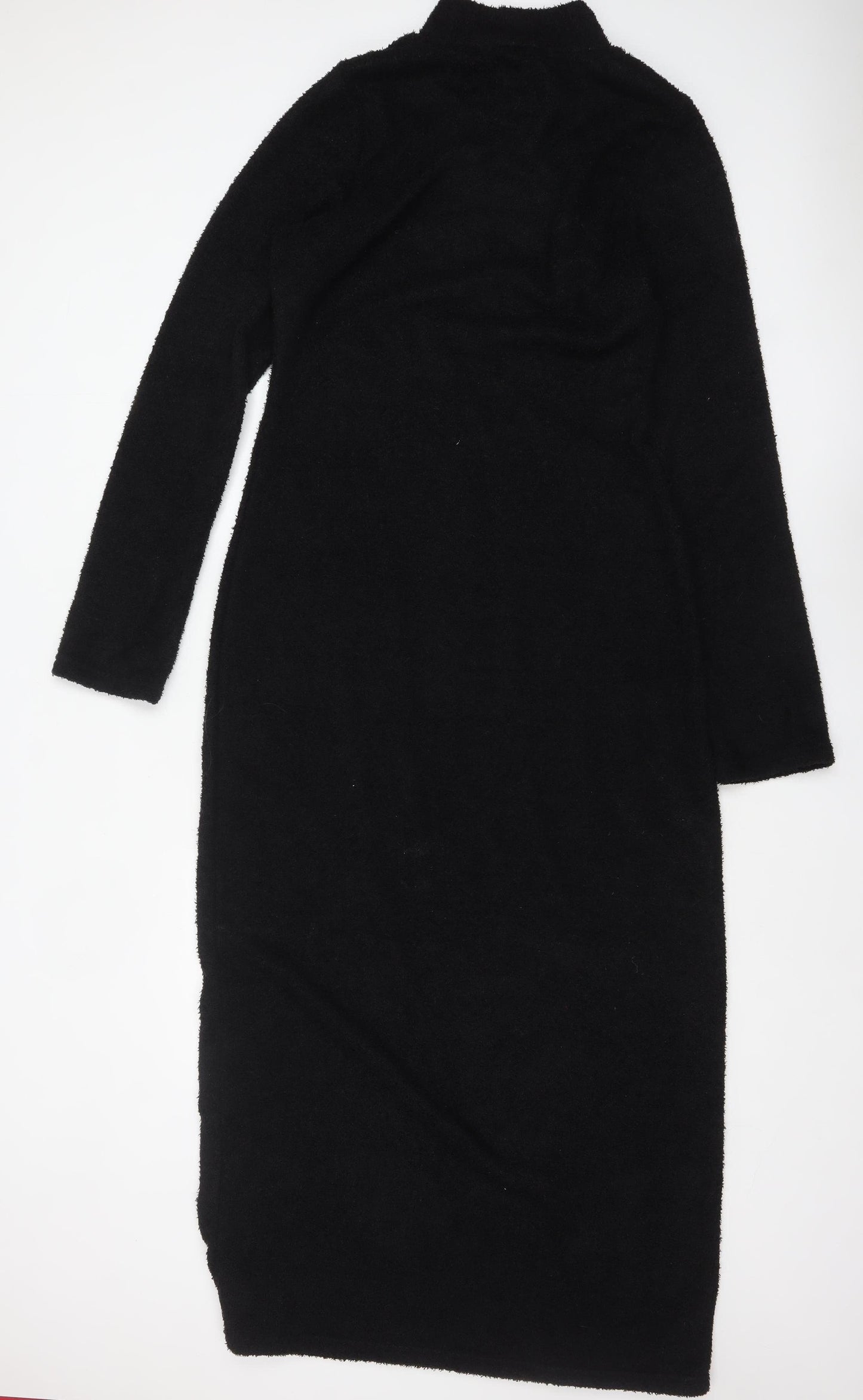 ASOS DESIGN Women’s Black Midi Bodycon Knit Dress Size 16