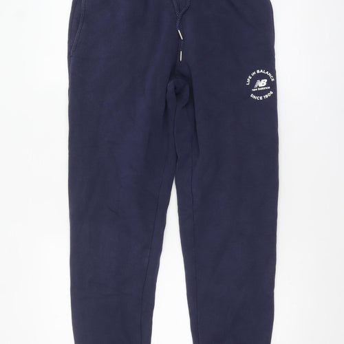 New Balance Men's Blue Sweatpants Size S Elastic Waist Joggers
