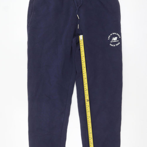 New Balance Men's Blue Sweatpants Size S Elastic Waist Joggers