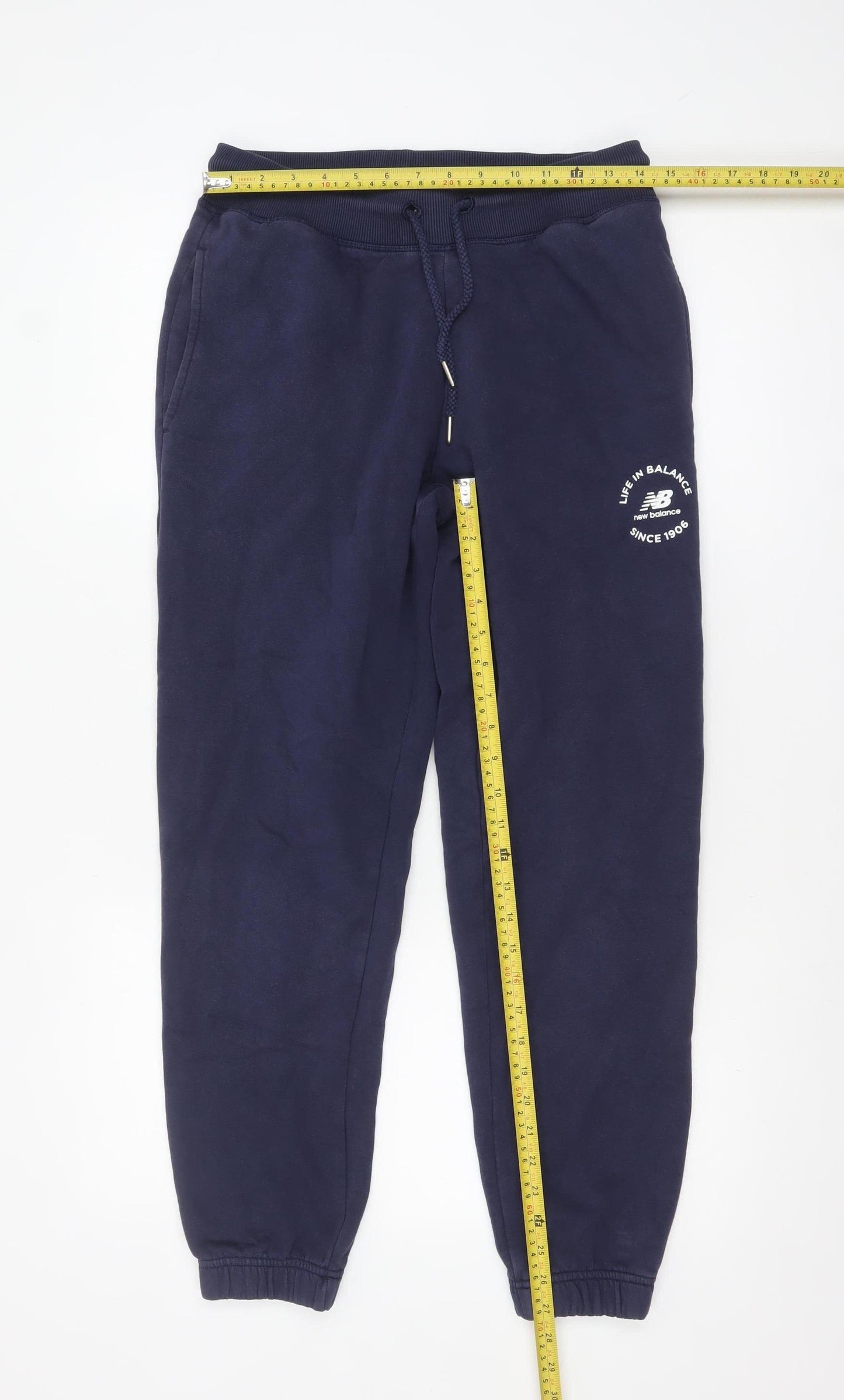 New Balance Men's Blue Sweatpants Size S Elastic Waist Joggers
