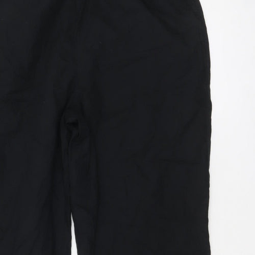 Marks and Spencer Womens Black Size 18 Relaxed Straight Trousers
