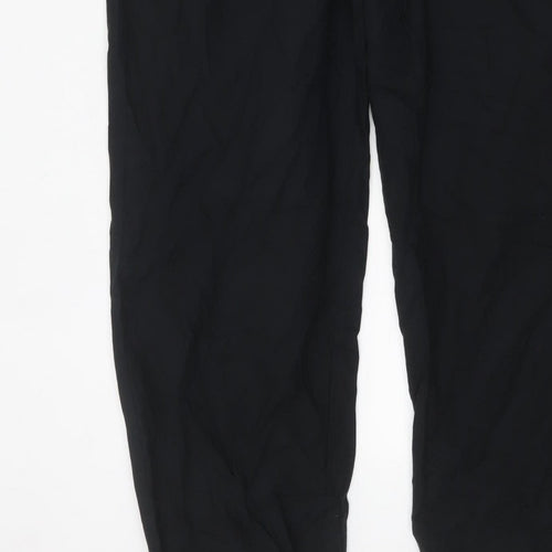 Marks and Spencer Womens Black Size 18 Relaxed Straight Trousers