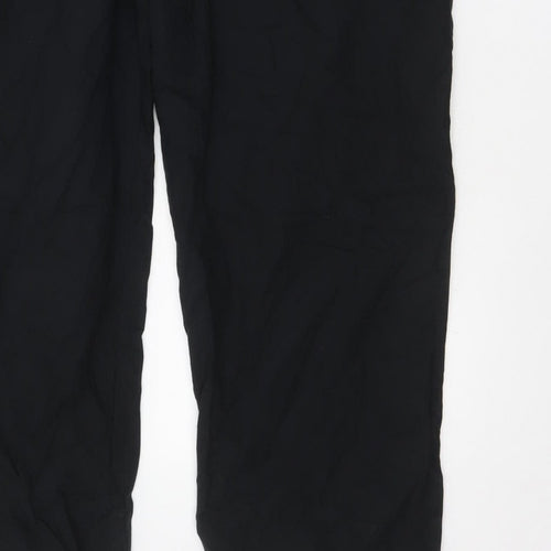 Marks and Spencer Womens Black Size 18 Relaxed Straight Trousers