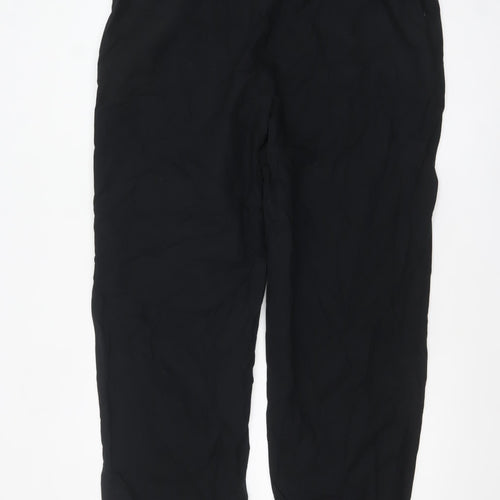 Marks and Spencer Womens Black Size 18 Relaxed Straight Trousers