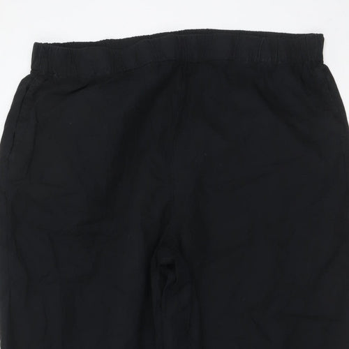 Marks and Spencer Womens Black Size 18 Relaxed Straight Trousers