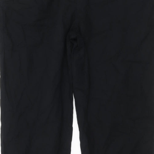 Marks and Spencer Womens Black Size 18 Relaxed Straight Trousers