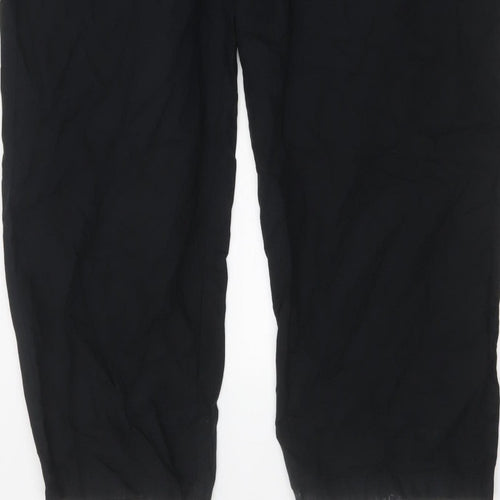 Marks and Spencer Womens Black Size 18 Relaxed Straight Trousers