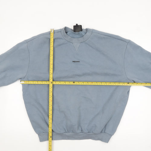 Meshki Unisex Blue XS Pullover Fleece Sweatshirt