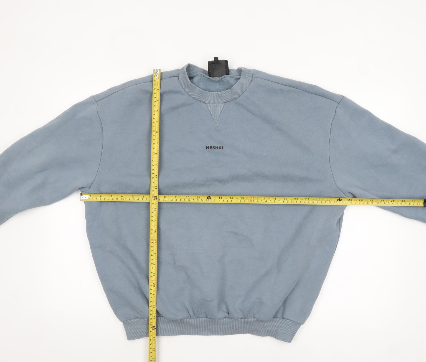 Meshki Unisex Blue XS Pullover Fleece Sweatshirt