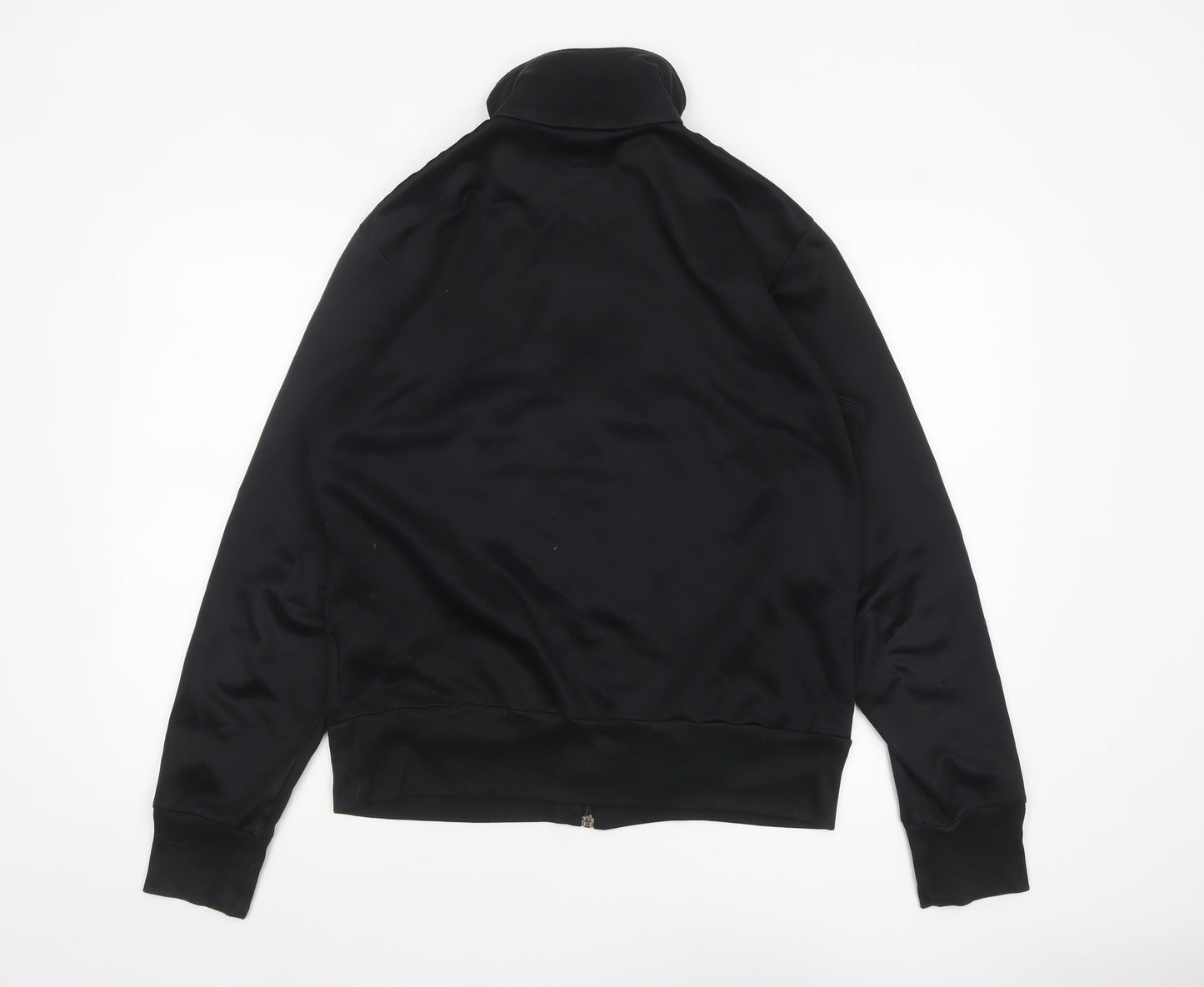 Adidas Men’s Black Basic Track Jacket Size M Sports Full Zip