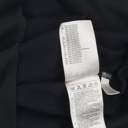 Adidas Men’s Black Basic Track Jacket Size M Sports Full Zip