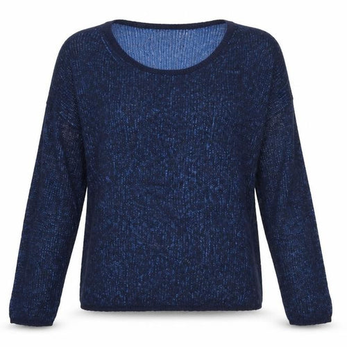 Primark Women’s Blue Open-Knit Acrylic Long Sleeve Jumper Size L
