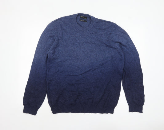 Marks and Spencer Men’s Blue Cashmere Blend Wool Jumper XL