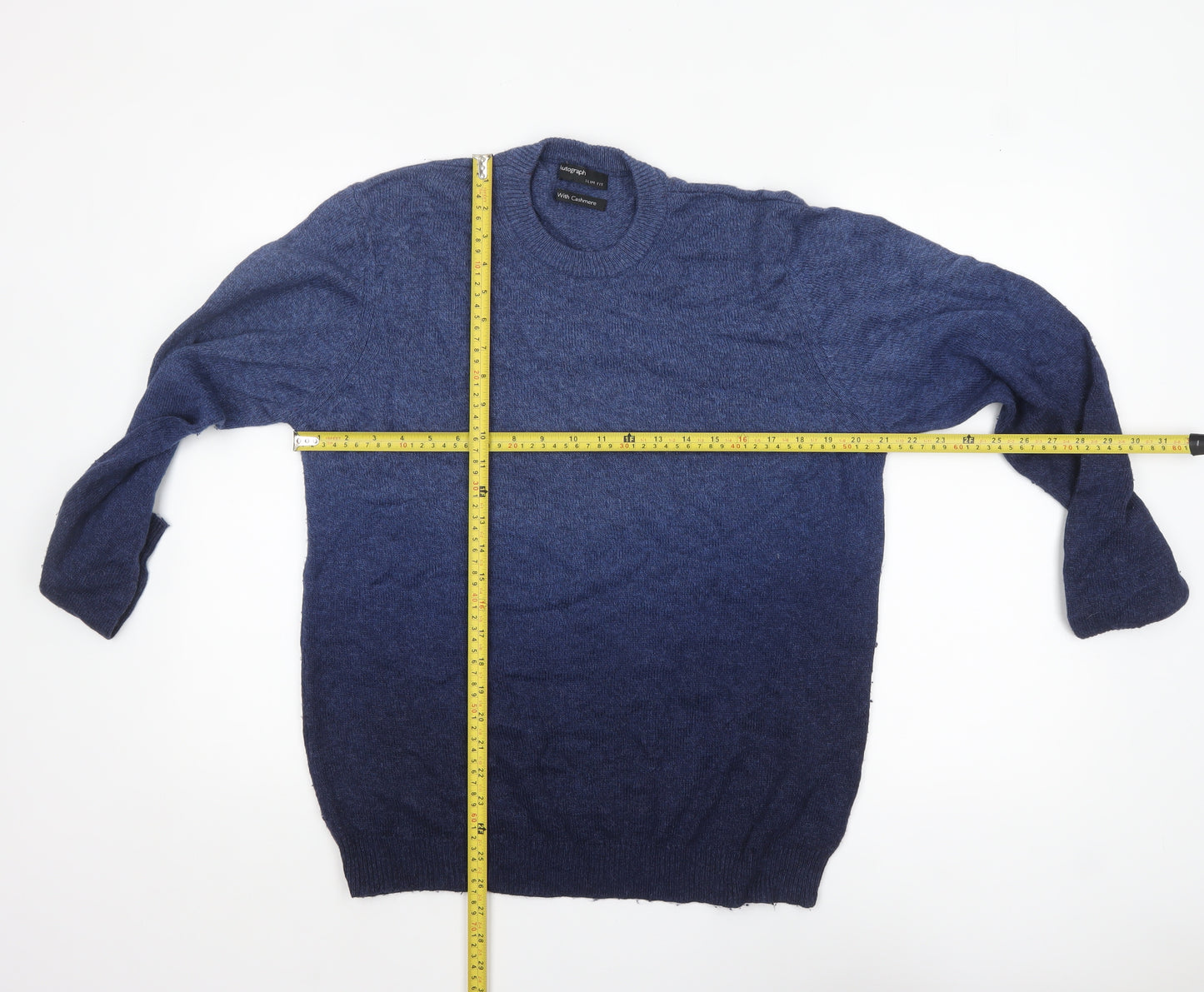 Marks and Spencer Men’s Blue Cashmere Blend Wool Jumper XL