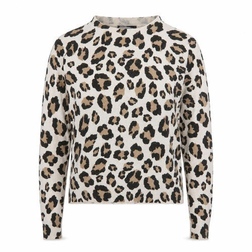 Marks and Spencer Women’s Beige Leopard Print Cotton Jumper Size 12