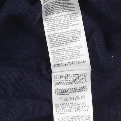 Joules Women's Blue Cotton Blend Crew Neck Pullover Jumper Size 8