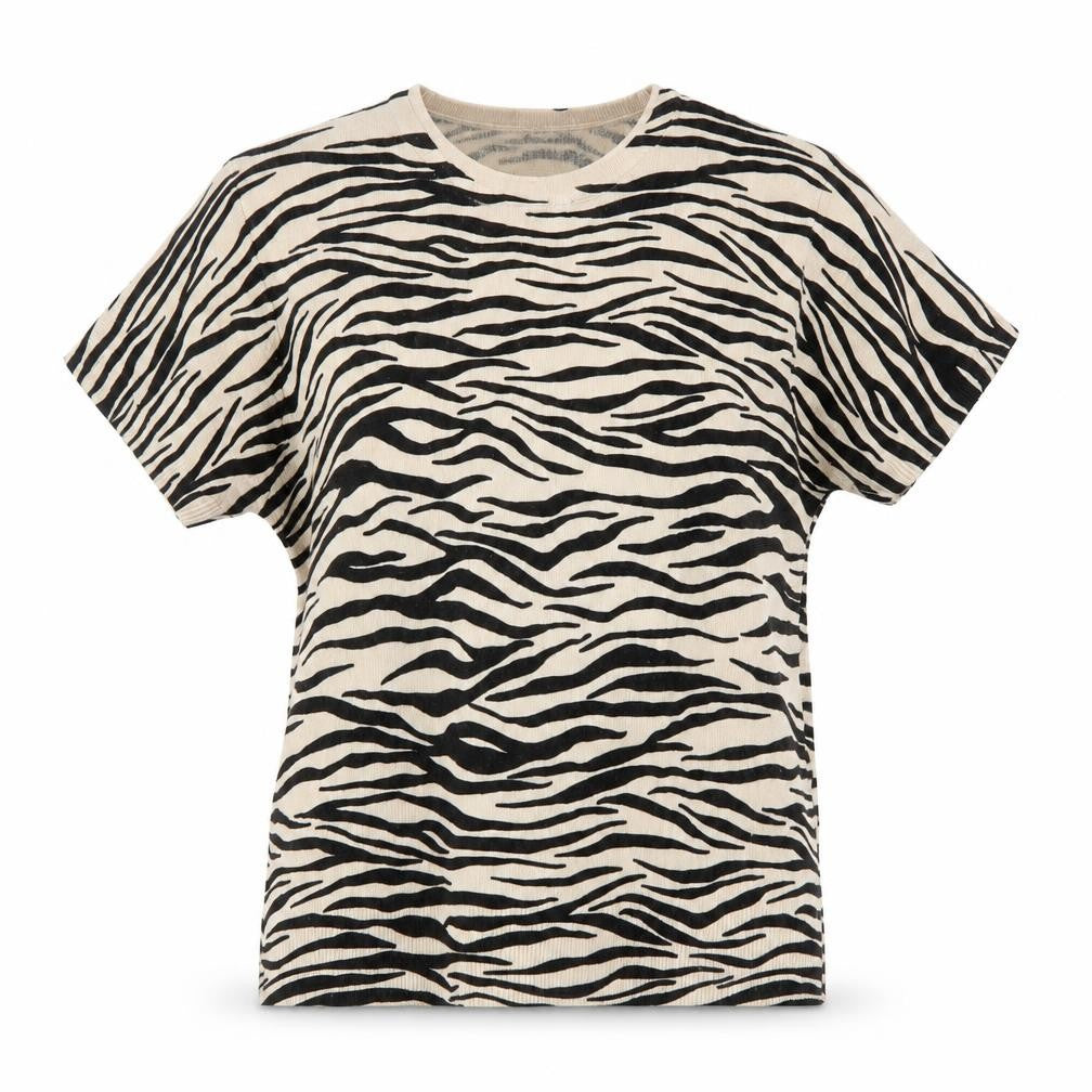 Sabrina Womens Beige Animal Print Acrylic Knit Pullover Jumper L