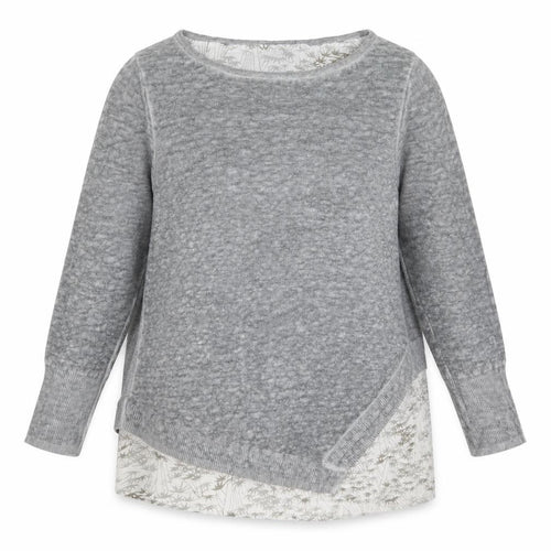 Mint Velvet Women’s Grey Asymmetric Linen Tunic Top Size 8