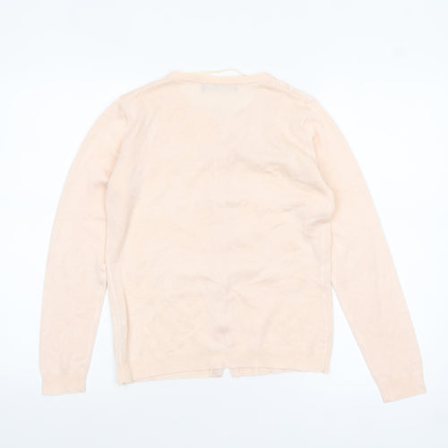 Atmosphere Womens Beige Lace Knit Cardigan Size 10
