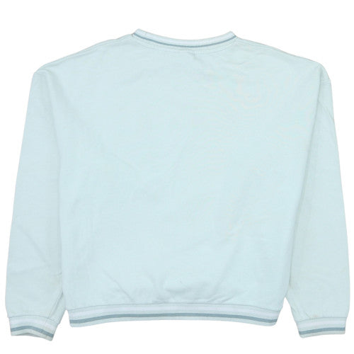 Kickers Men's Blue Crew Neck Logo Pullover Sweatshirt M Retro Fleece