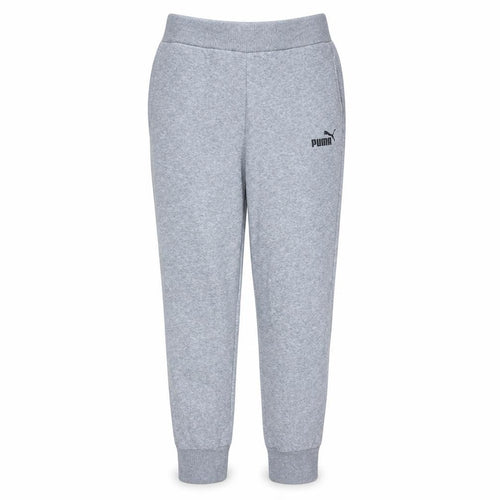 Puma Women's Grey Jogger Sweatpants S Regular Fit Fleece Activewear