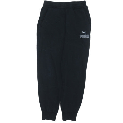 Puma Mens Black Small Jogger Sweatpants with Elastic Waist
