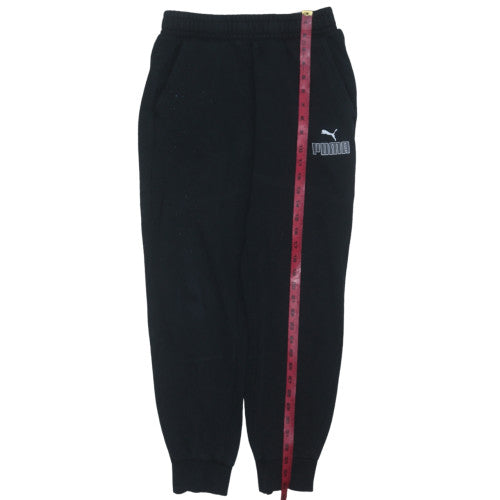 Puma Mens Black Small Jogger Sweatpants with Elastic Waist