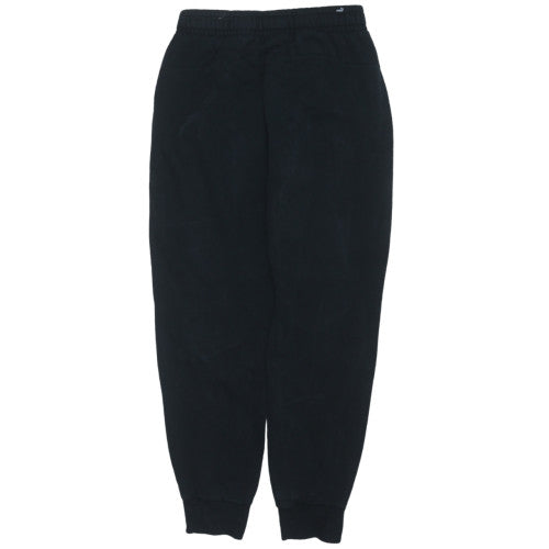 Puma Mens Black Small Jogger Sweatpants with Elastic Waist