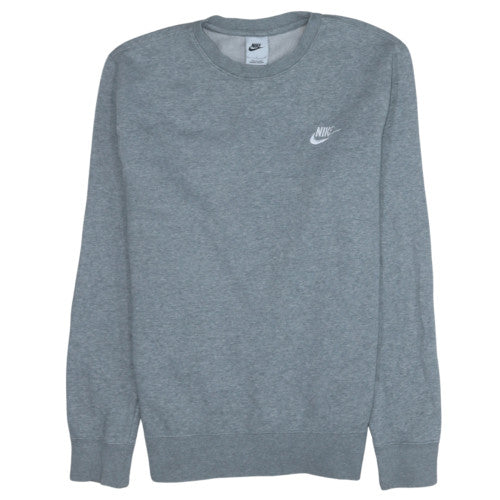 Nike Men's Grey Crew Neck Pullover Sweatshirt Size S